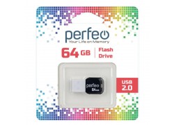 Флешка USB 2.0 Perfeo USB 64GB M02 White