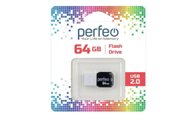 Флешка USB 2.0 Perfeo USB 64GB M02 White Флешка USB 2.0 Perfeo USB 64GB M02 White