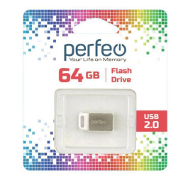 Флешка USB 2.0 Perfeo USB 64GB M05 Metal Series