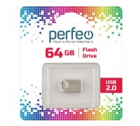 Флешка USB 2.0 Perfeo USB 64GB M10 Metal Series