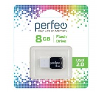 Флешка USB 2.0 Perfeo USB 8GB M02 White