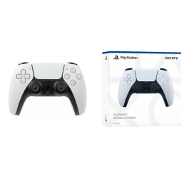 Геймпад беспроводной для Sony PlayStation 5 черно-белый PS5