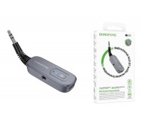 FM-Модулятор BOROFONE BC51 Clear way AUX BT audio receiver/transmitter (металлический серый)