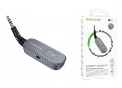FM-Модулятор BOROFONE BC51 Clear way AUX BT audio receiver/transmitter (металлический серый)
