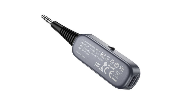 FM-Модулятор BOROFONE BC51 Clear way AUX BT audio receiver/transmitter (металлический серый) FM-Модулятор BOROFONE BC51 Clear way AUX BT audio receiver/transmitter (металлический серый)