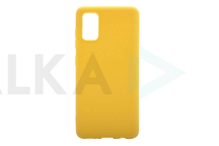 Чехол для Samsung A41 тонкий (желтый)