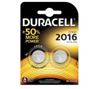 Батарейка литиевая Duracell DL2016 BL2 цена за блистер 2 шт