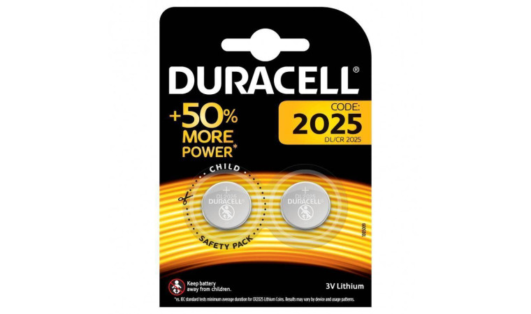 Батарейка литиевая Duracell CR2025 BL2 цена за блистер 2 шт Батарейка литиевая Duracell CR2025 BL2 цена за блистер 2 шт
