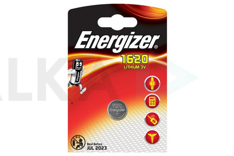 Батарейка литиевая Energizer Lithium CR1620 BL1 цена за блистер 1 шт