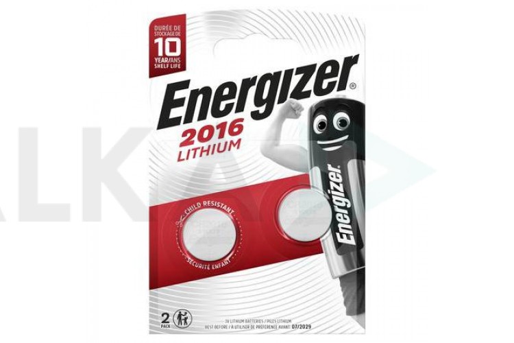 Батарейка литиевая Energizer CR2016/2BL Ultimate Lithium (цена за блистер 2 шт)