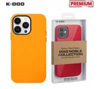 Чехол для телефона K-DOO MAG NOBLE COLLECTION MagSafe кожаный iPhone 14 PRO (оранжевый)