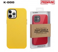 Чехол для телефона K-DOO MAG NOBLE COLLECTION MagSafe кожаный iPhone 14 PRO (жёлтый)