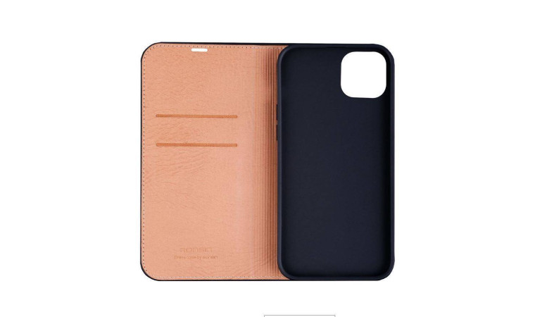 Чехол-книжка для телефона RONSIN кожаный магнитная застёжка iPhone 13 PRO (синий)