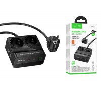 Сетевой фильтр HOCO AC27 Descanso 2 socket (with PD30W/2C1A) 2м (черный)