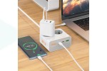 Сетевой фильтр HOCO AC27 Descanso 2 socket (with PD30W/2C1A) 2м (белый)