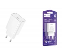 Сетевое зарядное устройство USB-C HOCO C143A Benefit (белый)