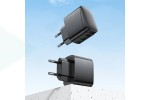 Сетевое зарядное устройство USB + USB-C HOCO CS61A Bright PD30W+QC3.0 (черный)