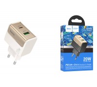 Сетевое зарядное устройство USB + USB-C HOCO CS71A Star Speed PD20W+QC3.0 (белый)