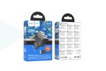 Сетевое зарядное устройство USB + USB-C + кабель Type-C - Type-C HOCO CS71A Star Speed PD20W+QC3.0 (черная полночь)