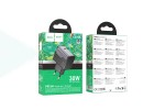 Сетевое зарядное устройство USB + USB-C HOCO CS72A Star Speed single port PD30W (черная полночь)