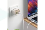 Сетевое зарядное устройство USB + USB-C HOCO CS73A Star Speed PD30W+QC3.0 (черная полночь)