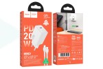 Сетевое зарядное устройство USB-C + кабель Type-C - Type-C HOCO N68 Nuevo single port PD20W (белый)