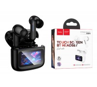 Наушники вакуумные беспроводные HOCO EQ14 Cool color true wireless BT headset with touch screen (черный)