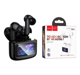 Наушники вакуумные беспроводные HOCO EQ14 Cool color true wireless BT headset with touch screen (черный)