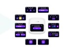 Наушники вакуумные беспроводные HOCO EQ14 Cool color true wireless BT headset with touch screen (черный)