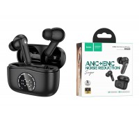 Наушники вакуумные беспроводные HOCO EQ22 Singer true wireless ANC+ENC noise reduction BT headset (черная полночь)