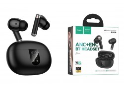 Наушники вакуумные беспроводные HOCO EQ26 Nice true wireless ANC+ENC BT headset (черный)