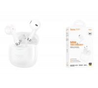 Наушники вакуумные беспроводные HOCO EW201 Graceful true wireless BT headset (морозно-белый)