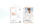 Наушники вакуумные беспроводные HOCO EW201 Graceful true wireless BT headset (морозно-белый)