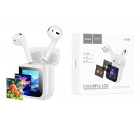 Наушники вакуумные беспроводные HOCO EW80 Magnificent true wireless touch screen BT headset (белый)