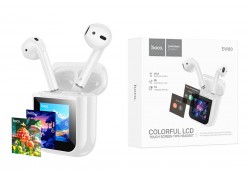 Наушники вакуумные беспроводные HOCO EW80 Magnificent true wireless touch screen BT headset (белый)
