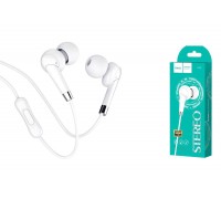 Наушники вакуумные проводные HOCO M58 Amazing universal earphones (белый)