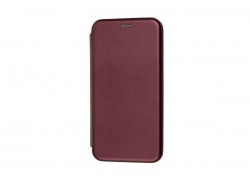 Чехол-книжка Samsung Galaxy M21  боковой  (бордовый)