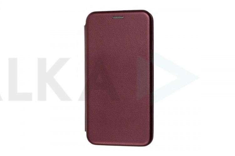 Чехол-книжка Samsung Galaxy M21  боковой  (бордовый)