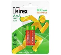 Аккумулятор Ni-MH Mirex HR03 / AAA 800mAh 1,2V цена за 2 шт (2/20/100), блистер (23702-HR03-08-E2)