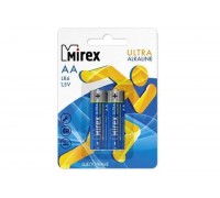 Батарейка алкалиновая Mirex LR6 / AA 1,5V  цена за 2 шт (2/24/240), блистер (23702-LR6-E2)
