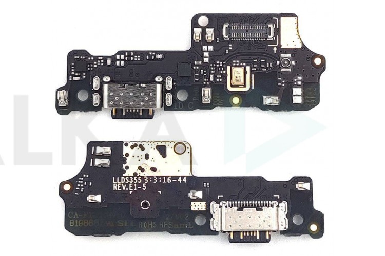 Шлейф для Xiaomi Redmi 10C с разъемом зарядки (плата)