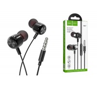 Наушники вакуумные проводные HOCO M87 String wired earphones with with microphone (черный)