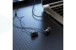 Наушники вакуумные проводные HOCO M87 String wired earphones with with microphone (черный)