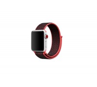 Ремешок нейлоновый EVA для Apple Watch 38/40 mm черно-красный