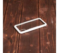 Чехол для iPhone X с белым бампером (прозрачный)
