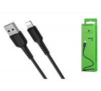 Кабель USB - Lightning BOROFONE BX16, 2,4A (черный) 1м