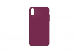 Чехол для iPhone ХR Silicone Case Soft Touch (темная фуксия) 47