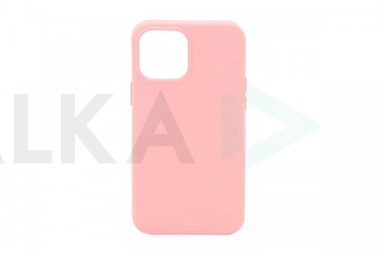 Чехол для iPhone 12 Pro Max (6.7) Silicone Case Soft Touch (бледно-розовый)