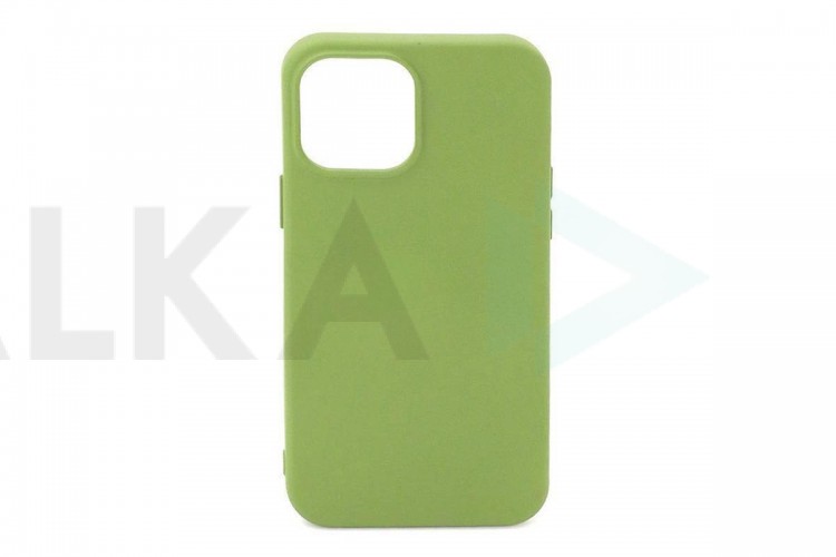 Чехол для iPhone 12 Pro Max (6.7) Silicone Case Soft Touch (салатовый)