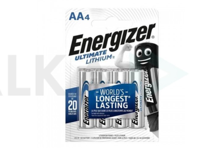 Батарейка алкалиновая Energizer FR6 AA /4BL Lithium (цена за блистер 4 шт)